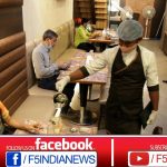 Police News led by National President A. Charles fed 1000 people in the pouring rain